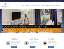 Tablet Screenshot of dogwoodapts.com